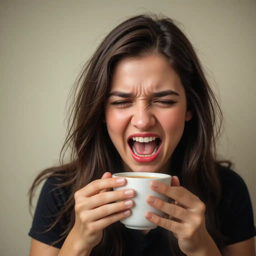 Efeitos do excesso de cafeína como insônia, nervosismo e cansaço mental